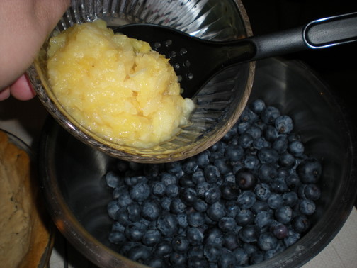 Blueberry Pineapple Piña Colada Pie Pie